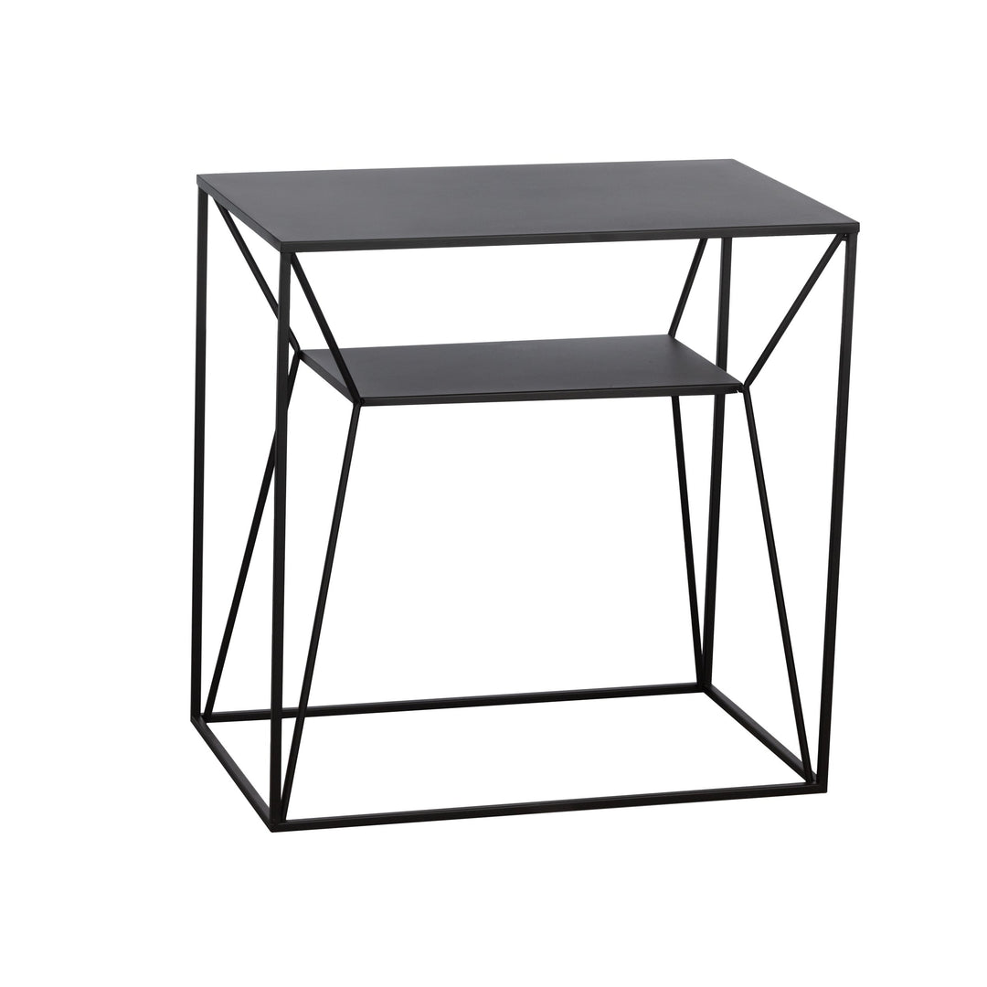 Beistelltisch Otawara schwarz L:58,5 H:59 cm in