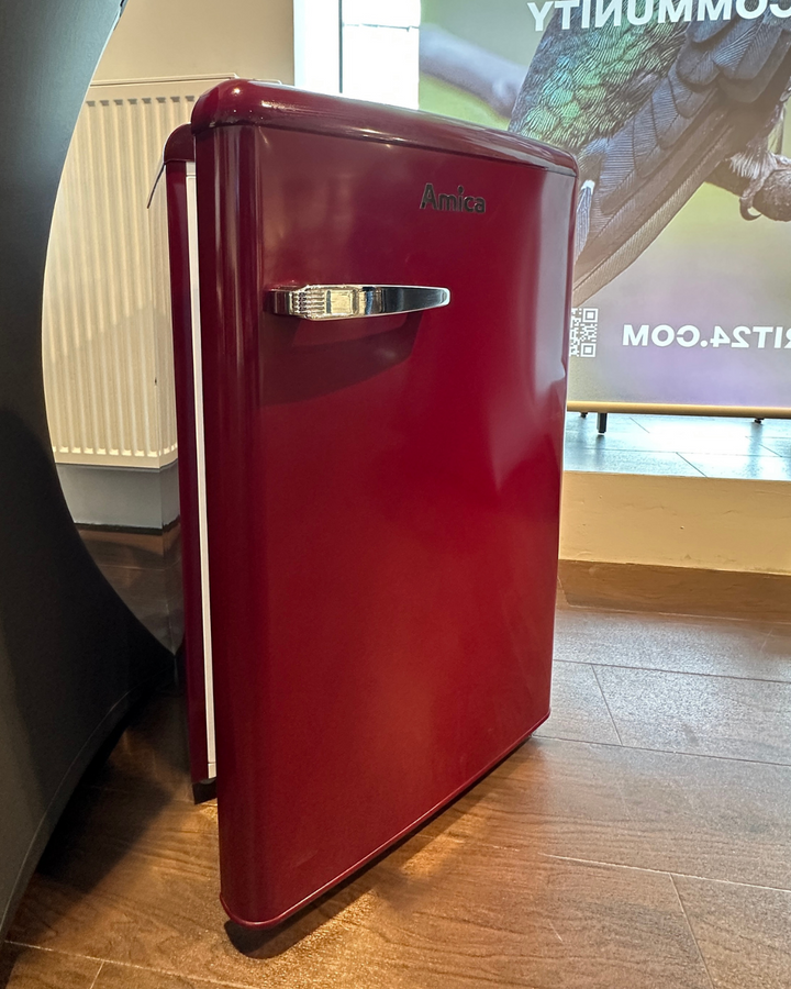 Amica Retro Kühlschrank 108 l mit Gefrierfach Standgerät