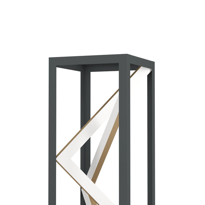 Tischleuchte Penela mit Fernbedienung   mit Schalter schwarz, gold 21W L:15 H:43 cm in