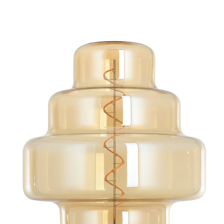 Light bulb Lm_led_e27 glass amber 1X4W L:29 Ø 20 cm in