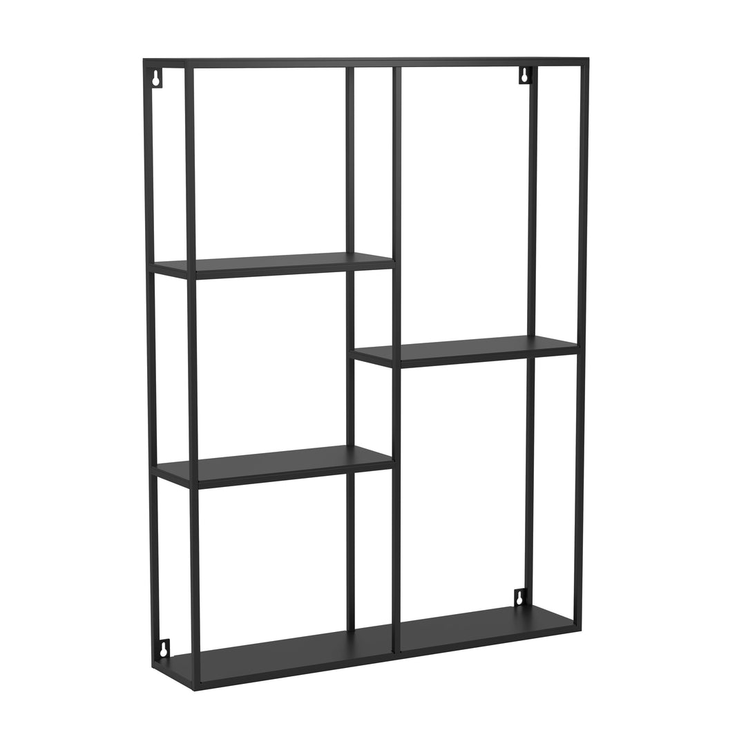 Wandregal Keningau schwarz  L:68 H:90 cm in