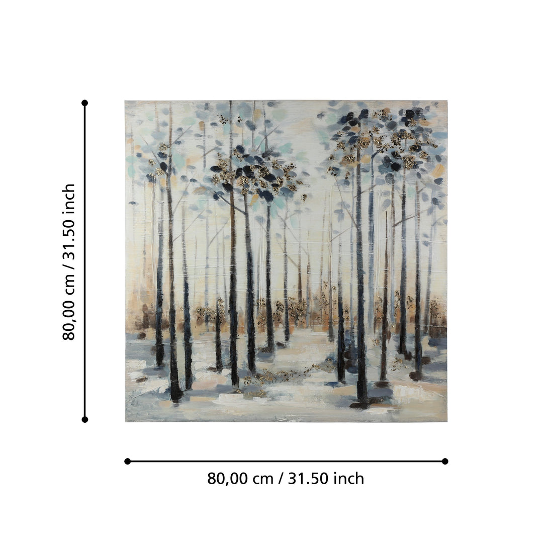 Bild Alaminos weiss, blau  L:80 H:80 cm in