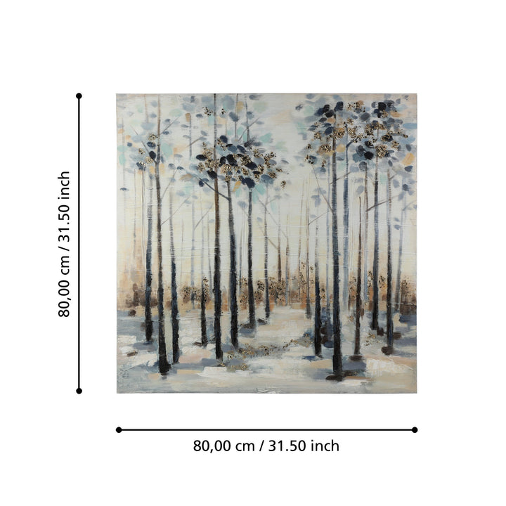 Bild Alaminos weiss, blau  L:80 H:80 cm in