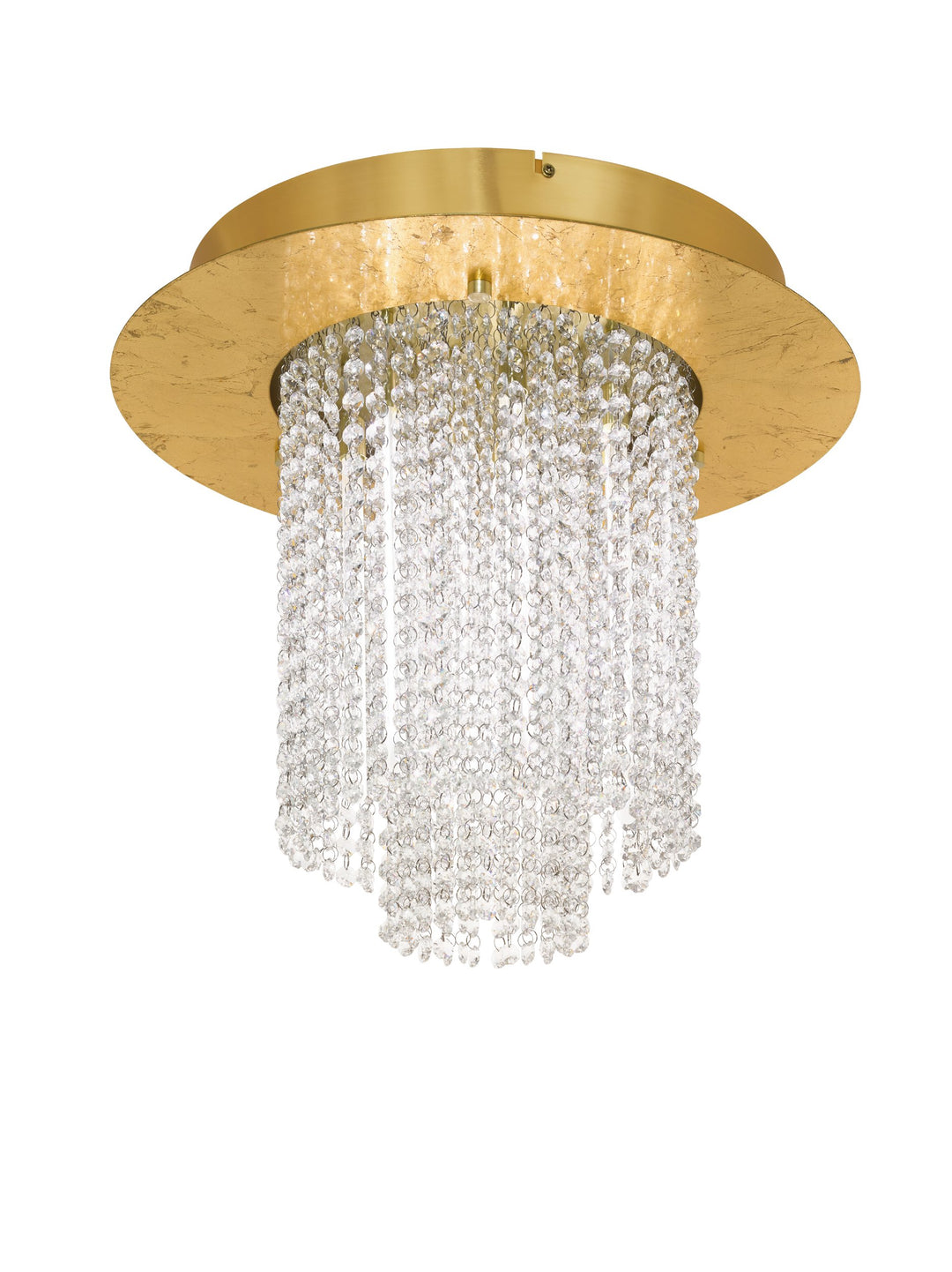 Deckenleuchte Vilalones  goldfarben Brillantglas klar 10X4,3W H:42 Ø 50 cm in
