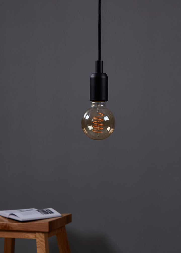 Light bulb Lm_led_e27 glass amber 1X4W L:12 Ø 8 cm in