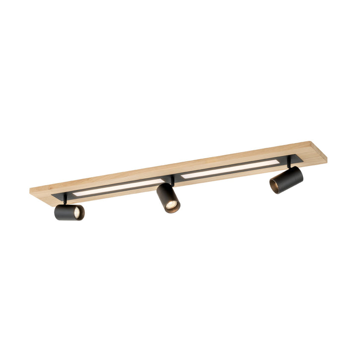 Deckenleuchte Torrestralle  braun, schwarz Kunststoff weiss 2X12W und 3X4,5W L:112 H:15 cm in