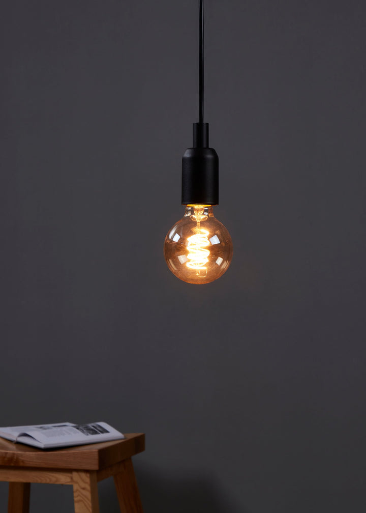 Light bulb Lm_led_e27 glass amber 1X4W L:12 Ø 8 cm in