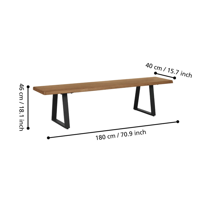 Bench Batovo L:180 H:46 cm