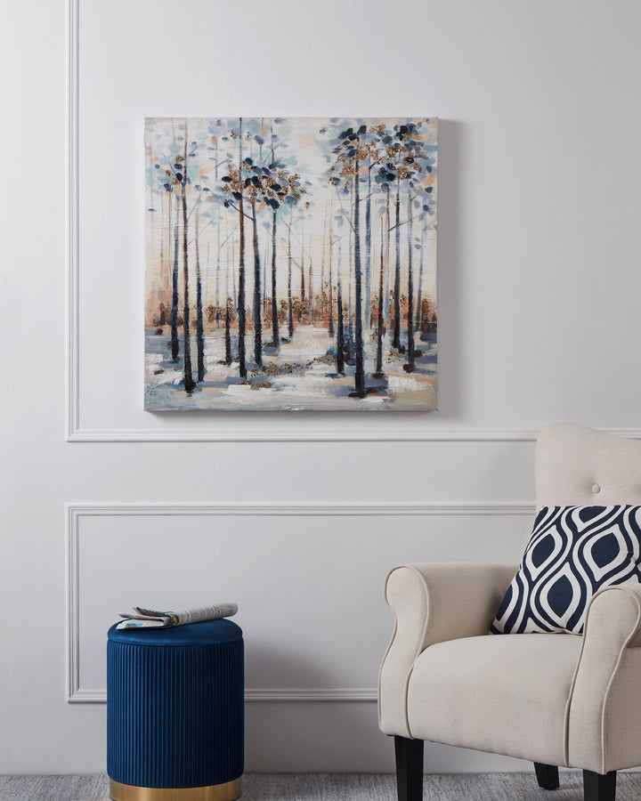 Bild Alaminos weiss, blau  L:80 H:80 cm in