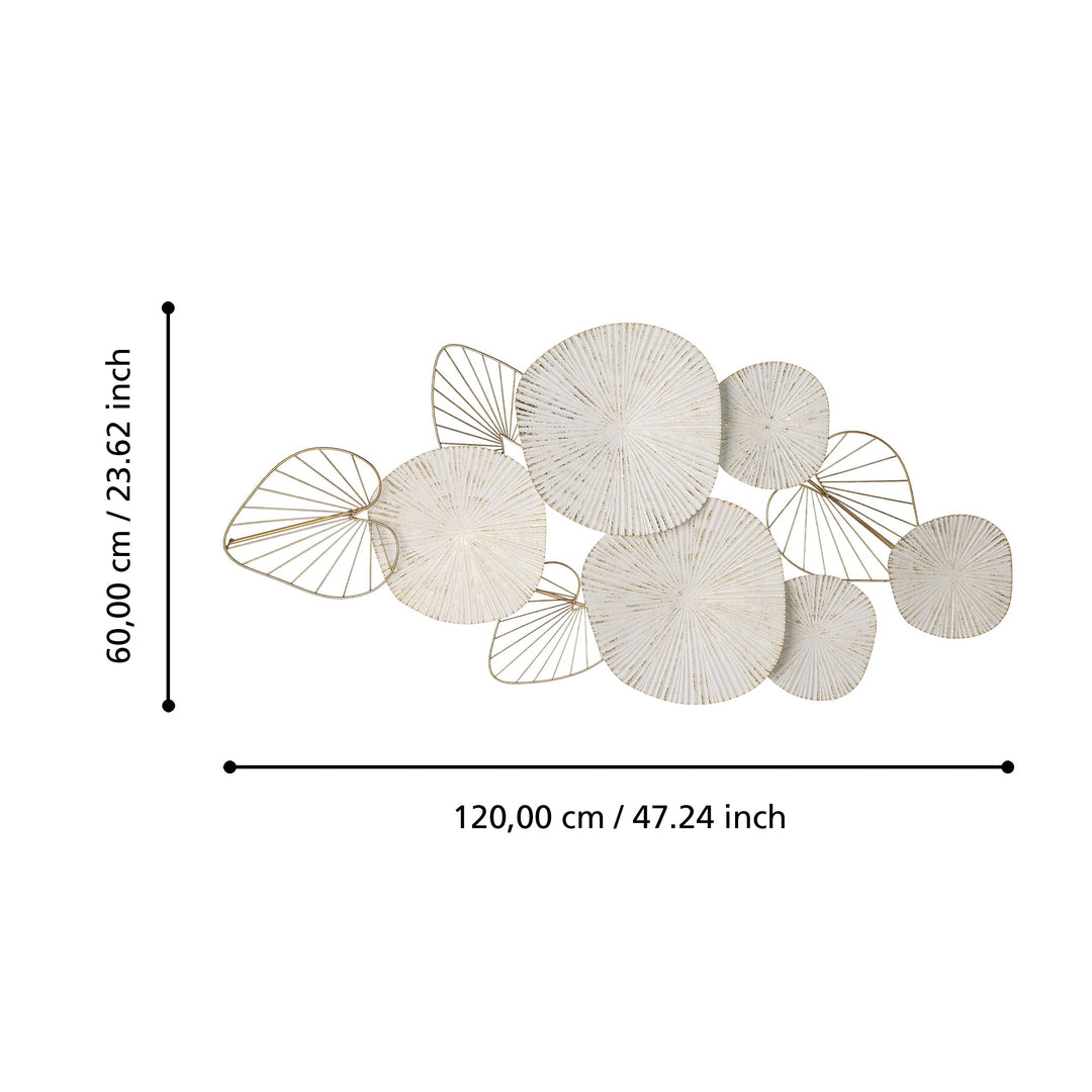 Wanddekoration Cacia  L:120 H:60 cm