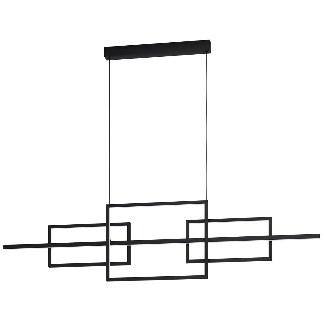Hängeleuchte Puebla  schwarz Kunststoff weiss 35W L:150 H:130 cm in