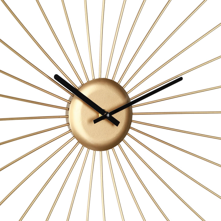 Uhr Matsumoto messing, schwarz  L:50 H:50 cm in