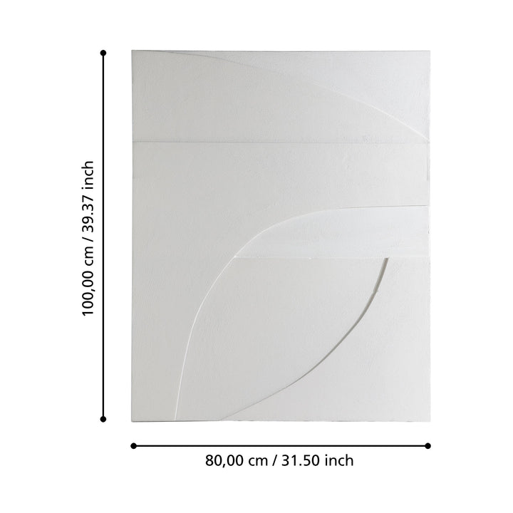 Bild Beserah weiss  L:80 H:100 cm in