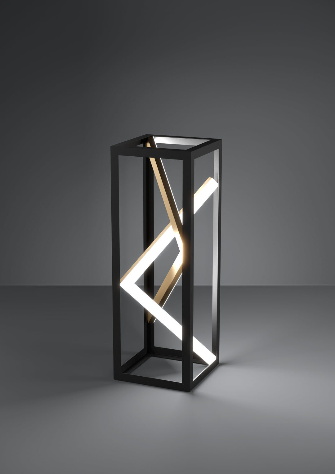 Tischleuchte Penela mit Fernbedienung   mit Schalter schwarz, gold 21W L:15 H:43 cm in