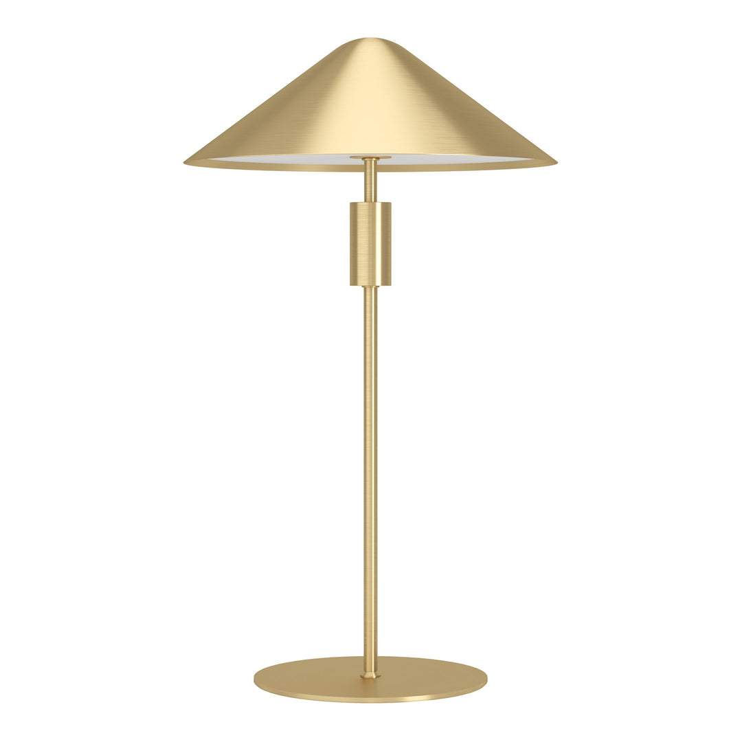 Tischleuchte Paraguay mit Dimmer (Touchdimmer) messing-gebürstet 1X12W H:46,5 Ø 27 cm in