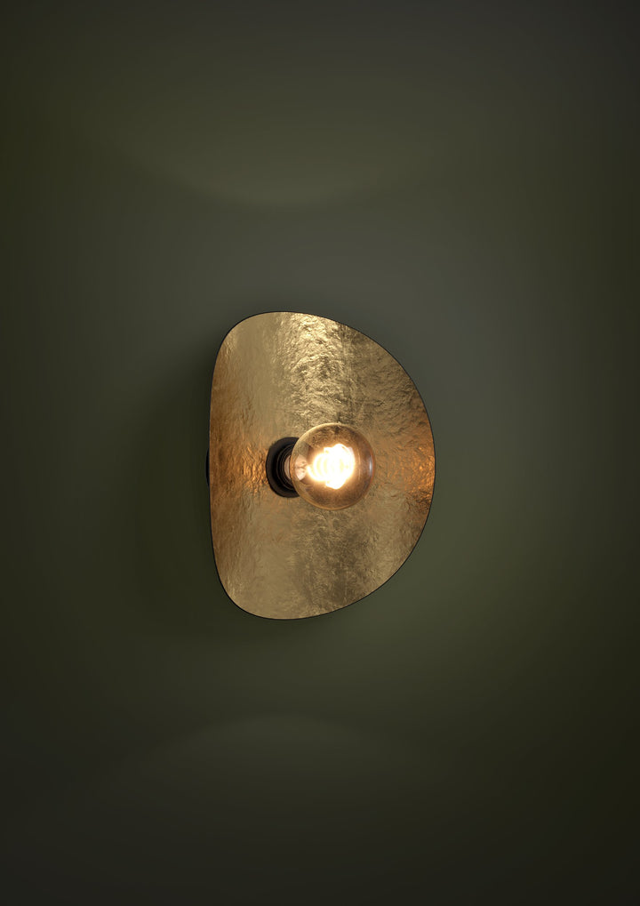 Wandleuchte Saceda schwarz, gold 1X40W L:25 H:29 cm in