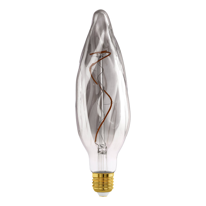 Leuchtmittel Lm_led_e27 Glas schwarz-transparent 1X4W L:25,5 Ø 7,8 cm in