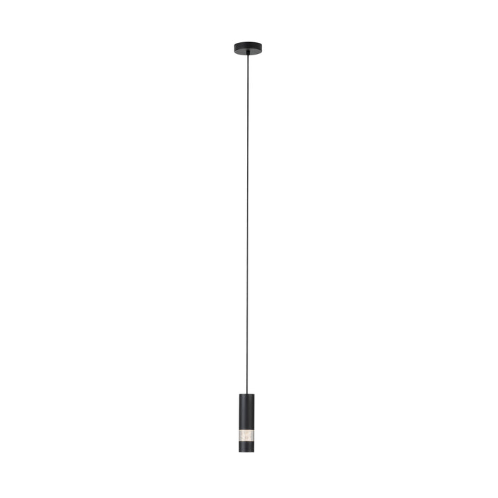 Hängeleuchte Bernabeta schwarz Kunststoff transparent 1X4,6W H:150 Ø 10,5 cm in