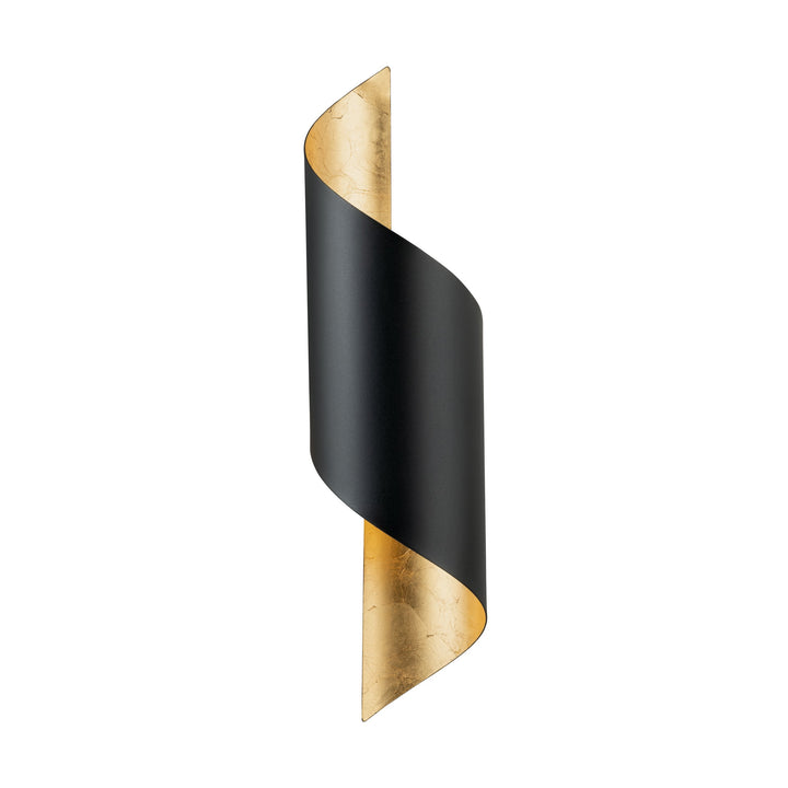Wandleuchte Jabaloyas schwarz, gold 1X40W L:16 H:63 cm in