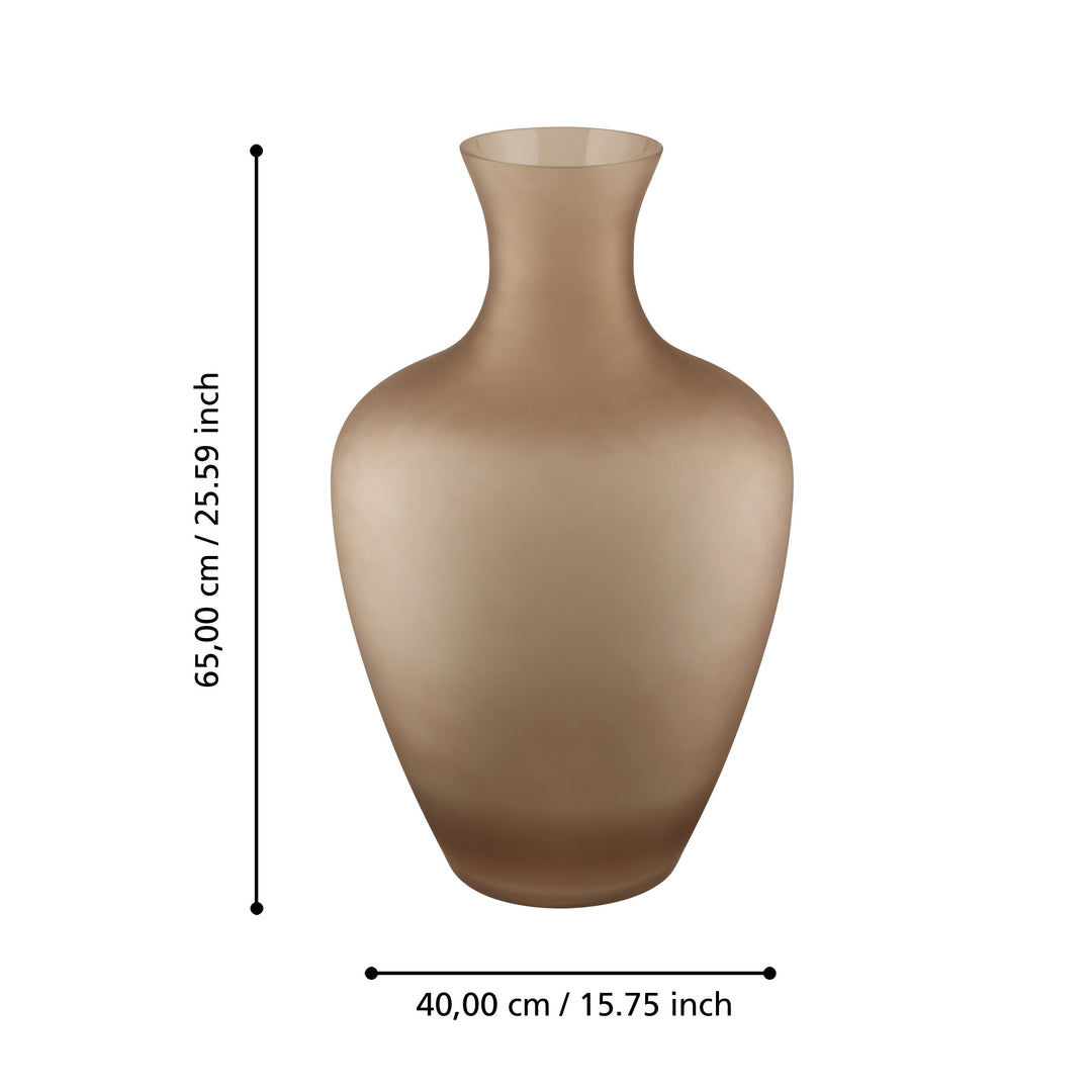 Glasvase Longkali  H:65 Ø 40 cm
