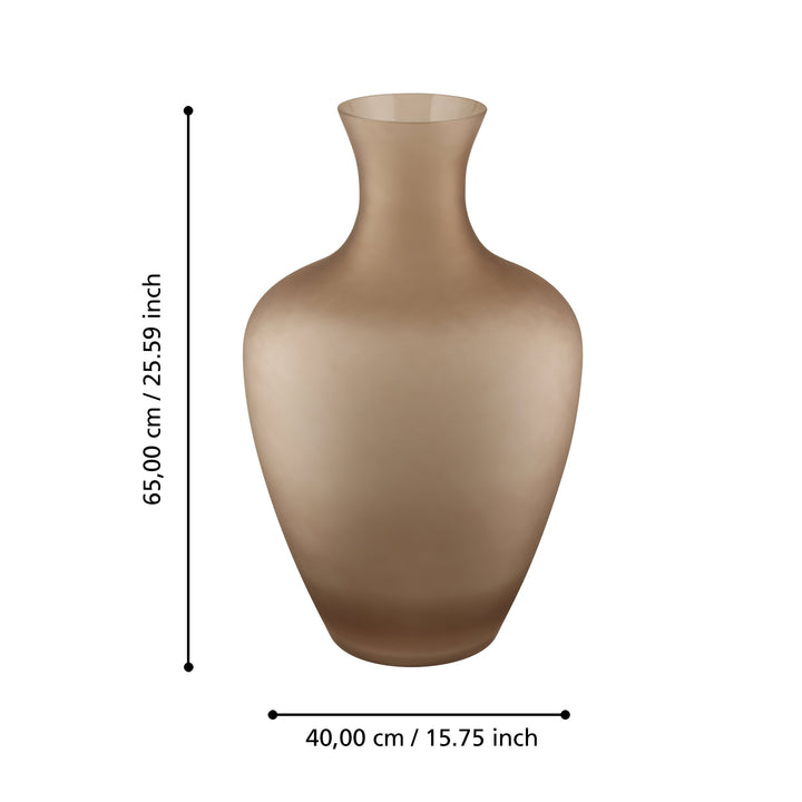 Glasvase Longkali  H:65 Ø 40 cm