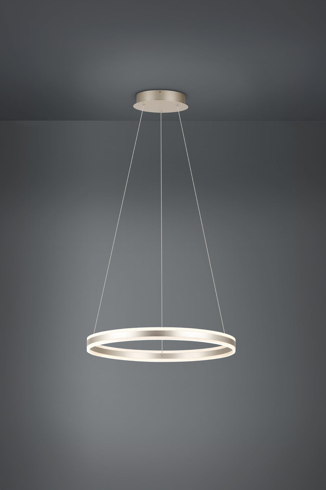 Hängeleuchte Tonarella  champagner Kunststoff satiniert 2X39W H:150 Ø 80 cm in