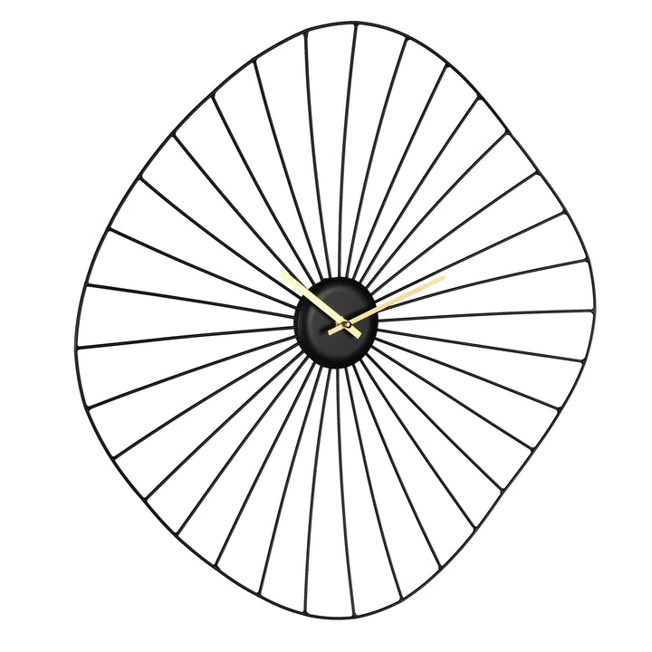 Uhr Matsumoto schwarz, messing  L:60 H:60 cm in