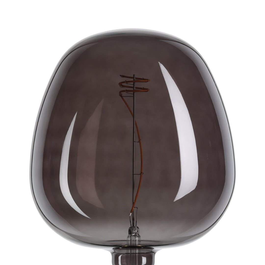Light source Lm_led_e27 glass black 1X4W L:25.5 Ø 19 cm in