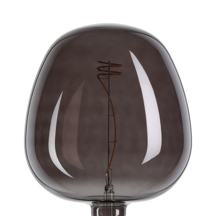 Light source Lm_led_e27 glass black 1X4W L:25.5 Ø 19 cm in
