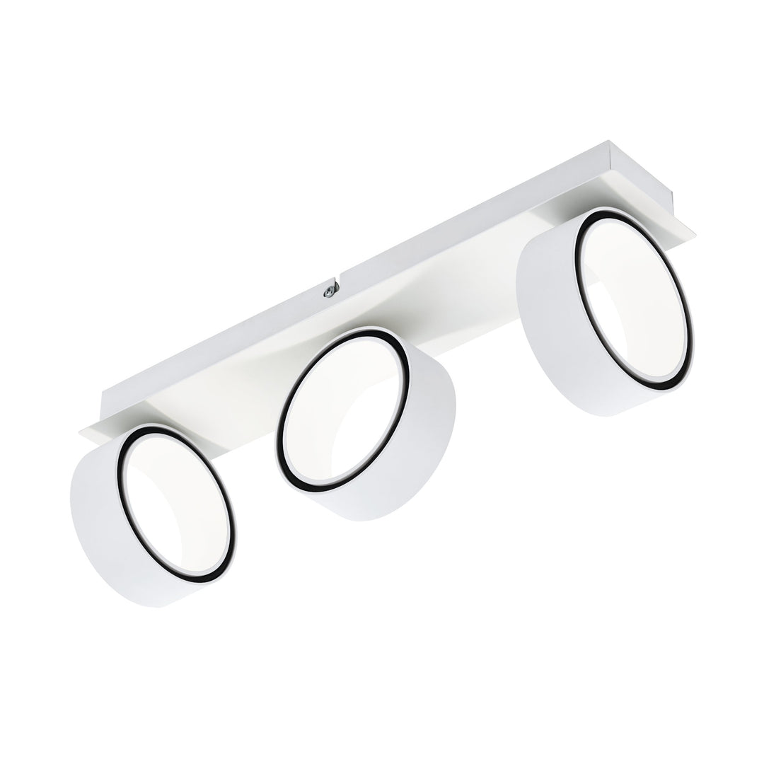 Spot Albariza white, chrome 3X4.6W L:47.5 H:8 cm in