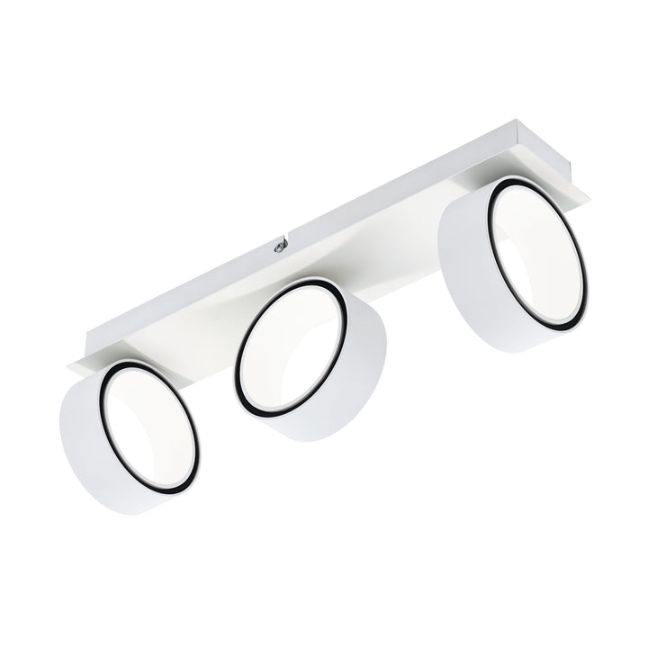 Spot Albariza white, chrome 3X4.6W L:47.5 H:8 cm in