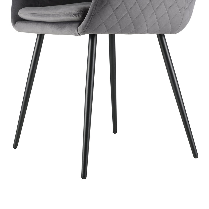Stuhl Apalit grau, schwarz  L:58,5 H:87,5 cm in