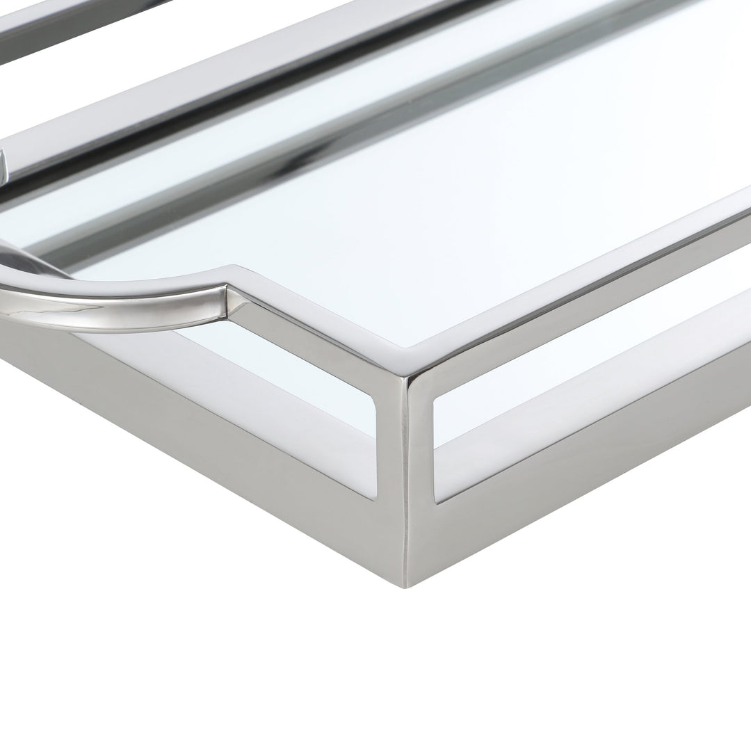 Tablett Savant chrom  L:45 H:6 cm in