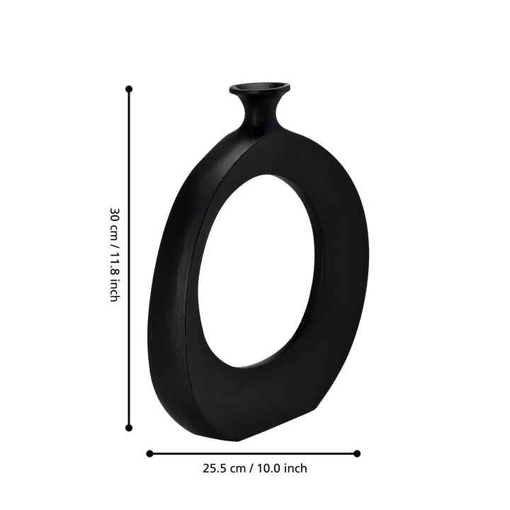 Metal vase Ankarefo L:25.5 H:30 cm