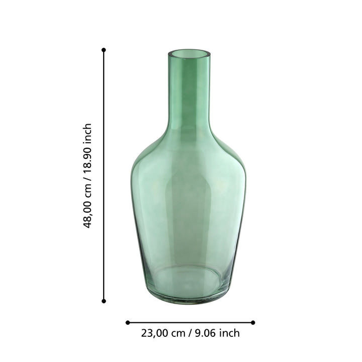 Glasvase Samuntai  H:48 Ø 23 cm
