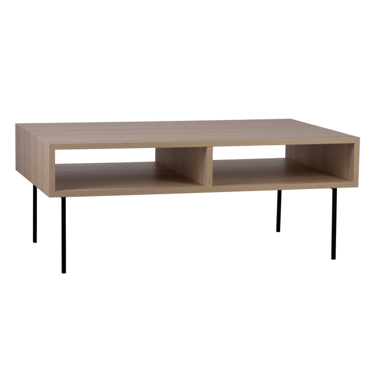Couchtisch Digos schwarz, braun  L:100 H:40 cm in