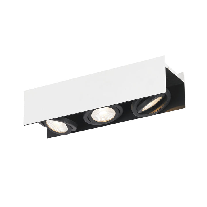 Deckenleuchte Vidago weiss, schwarz 3X5,4W L:46,5 H:11 cm in