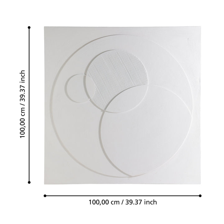 Bild Beserah weiss  L:100 H:100 cm in