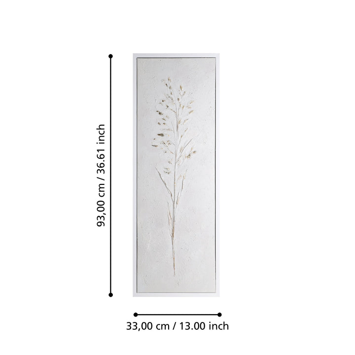 Bild Alaminos weiss, gold  L:33 H:93 cm in