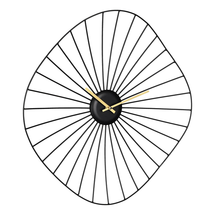 Uhr Matsumoto schwarz, messing  L:50 H:50 cm in