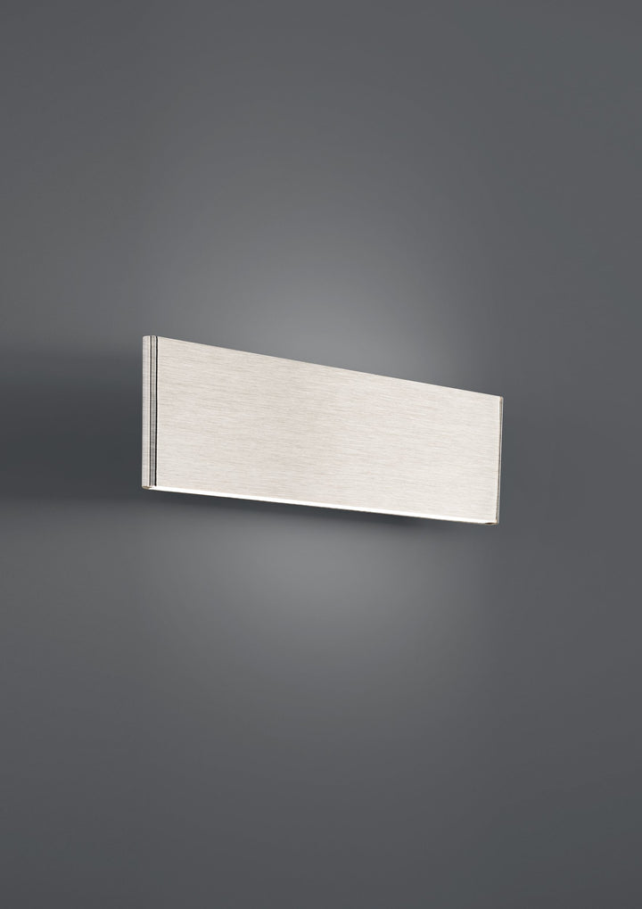 Wandleuchte Climene alu-gebürstet Kunststoff weiss 2X5,4W L:25,5 H:8 cm in