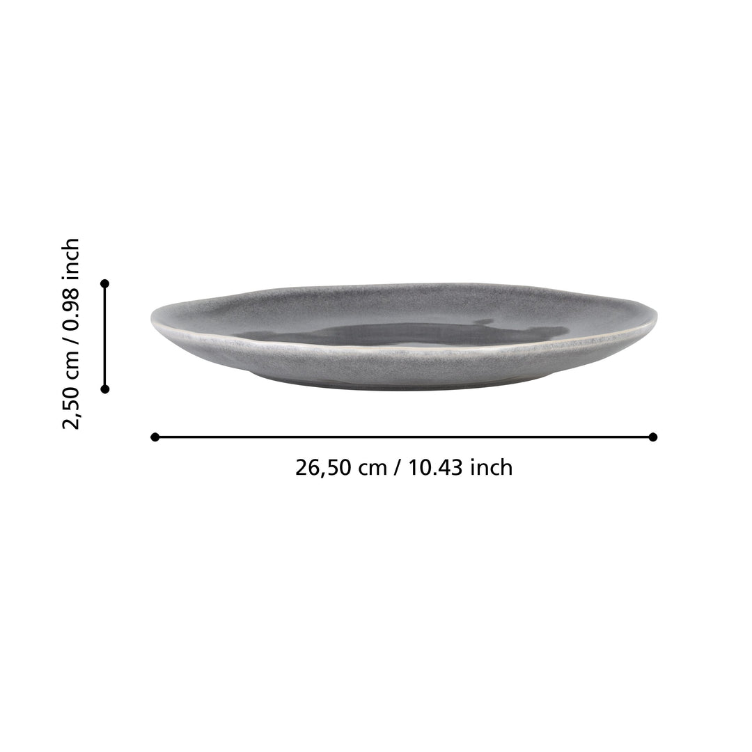 Dinner plate Mubira H: 2.5 Ø 26.5 cm