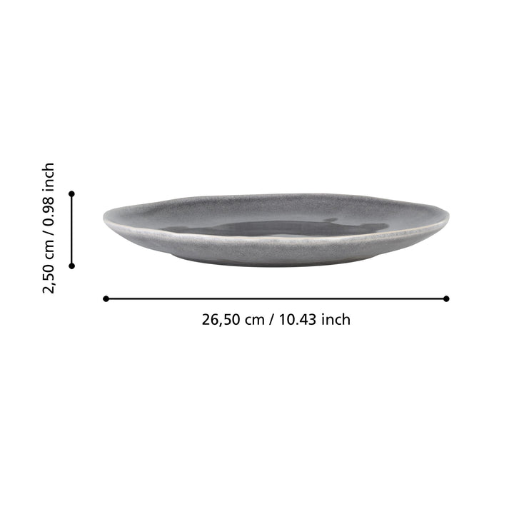 Dinner plate Mubira H: 2.5 Ø 26.5 cm