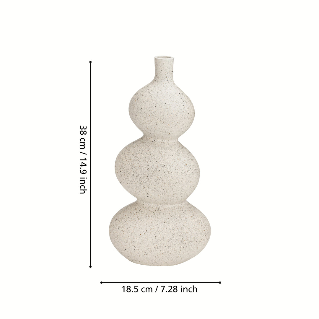Metallvase Prush  L:18,5 H:38 cm