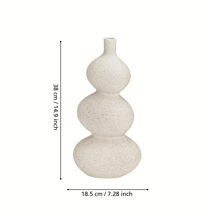 Metallvase Prush  L:18,5 H:38 cm