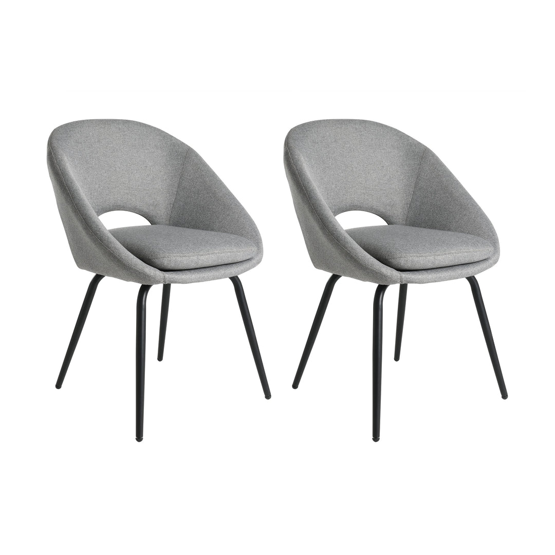 Stuhl Guagua grau, schwarz  L:56 H:80 cm in
