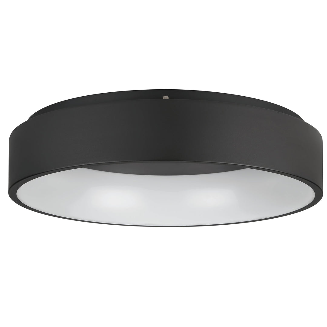 Deckenleuchte Marghera 2 schwarz Kunststoff weiss 4X8,8W H:13,5 Ø 59,5 cm in