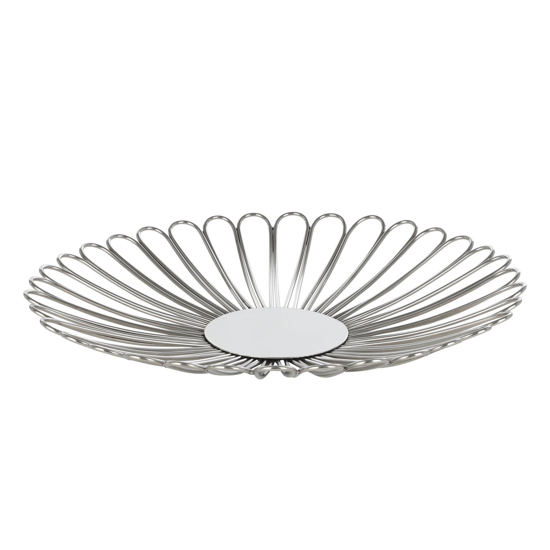 Dekoschale Ueda chrom  H:7,5 Ø 40,5 cm in