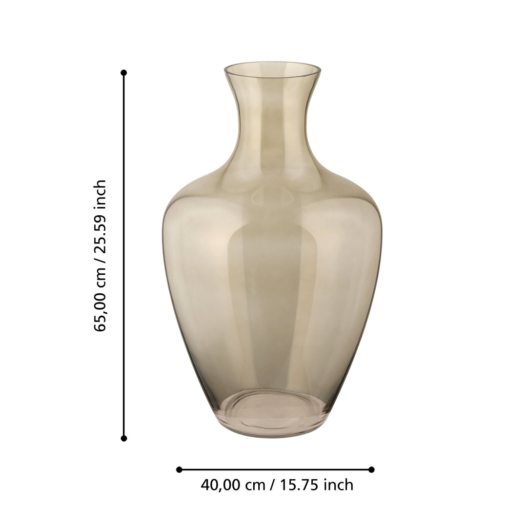 Glasvase Longkali  H:65 Ø 40 cm