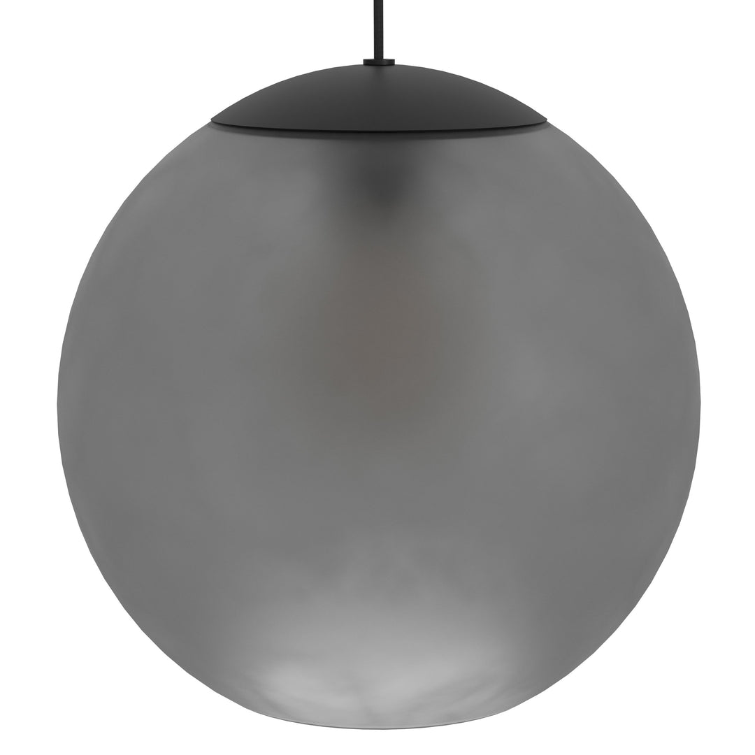 Hängeleuchte Arangona schwarz Glas grau matt 3X40W L:125,5 H:150 cm in
